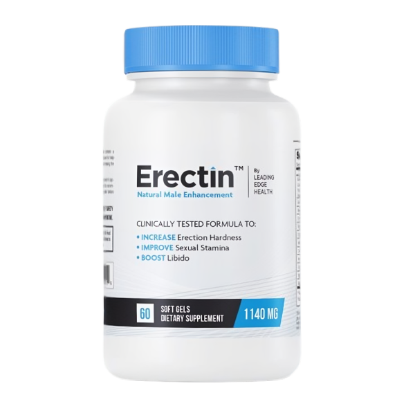 Erectin Natural Male Enhancement Supplement - 120 Capsules