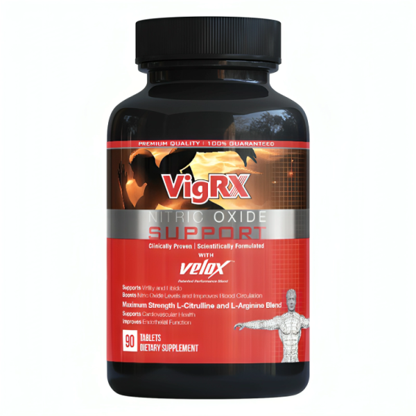 VigRX Nitric Oxide Support | Premium 3000mg N.O. Booster - 120 Capsules