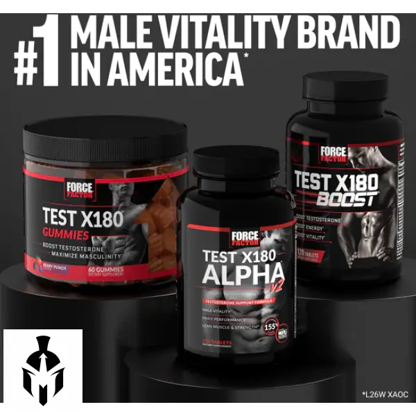 Force Factor Test X180 Gummies: Boost Testosterone Naturally | Berry Punch | 60 Gummies - Image 9
