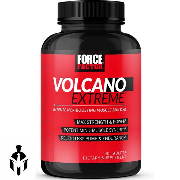 Force Factor VolcaNO – Explosive Nitric Oxide Booster & Muscle Builder | 90 Tablets