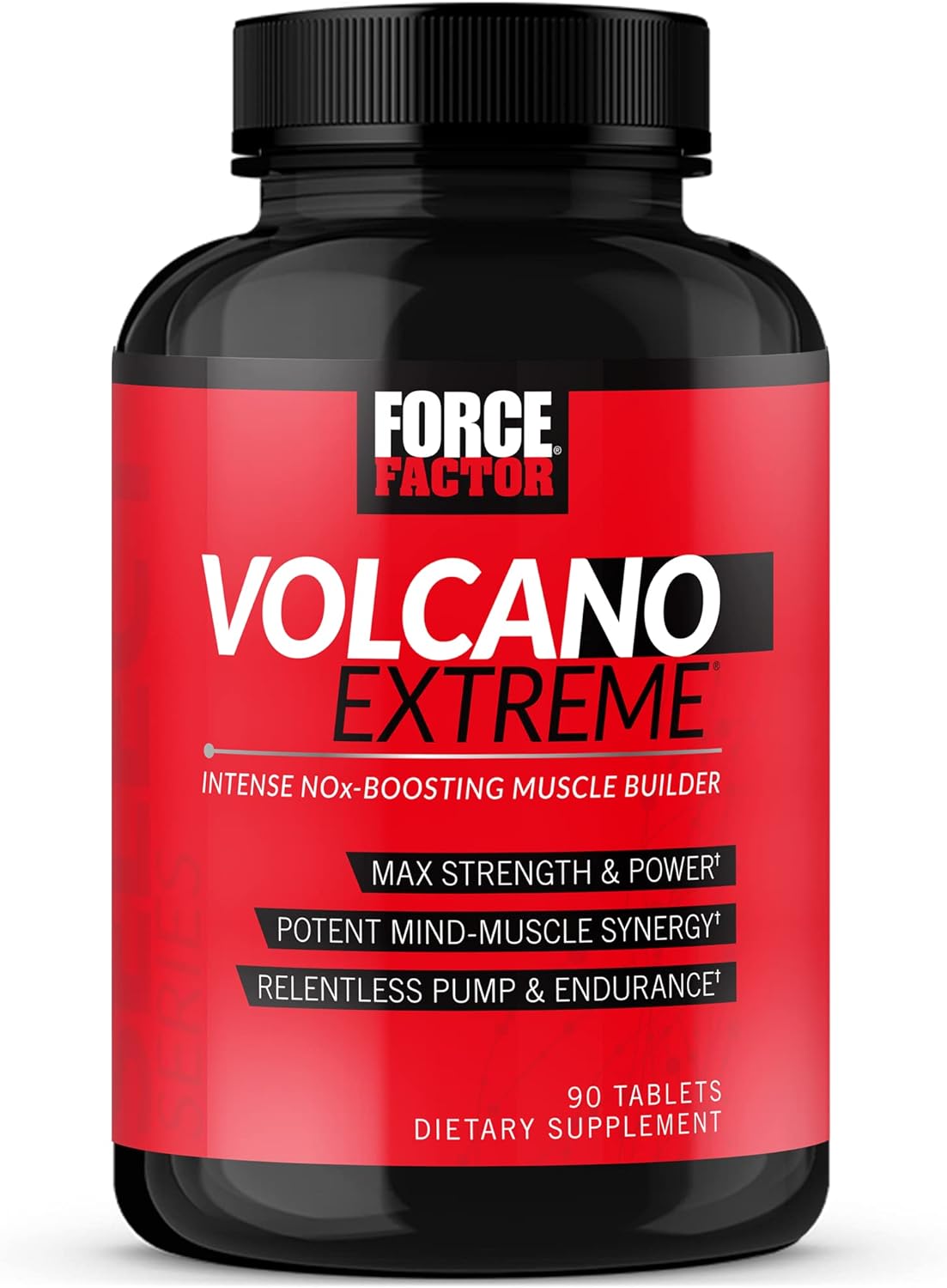 Force Factor VolcaNO – Explosive Nitric Oxide Booster & Muscle Builder | 90 Tablets