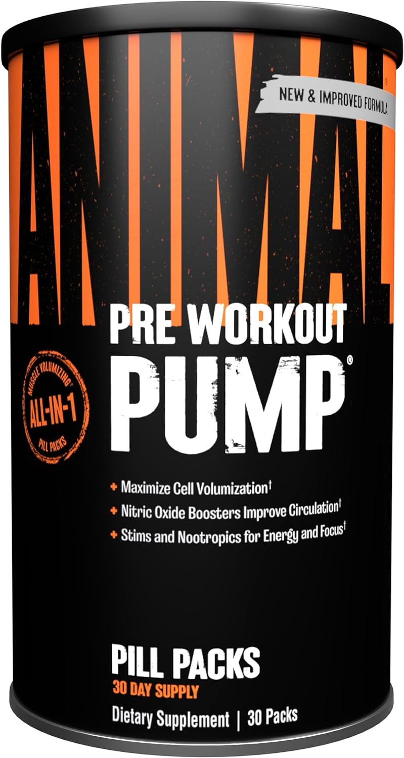 Animal Pump Pre-Workout | Ultimate Nitric Oxide Booster | 30 Packs