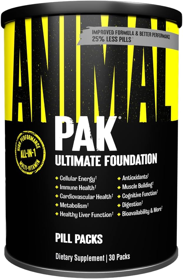 Animal Pak: Complete Multivitamin for Peak Athletic Performance | 30 Packs