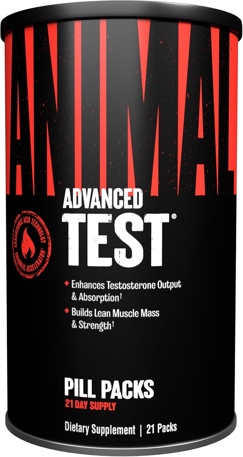 Animal Test: Premium Testosterone Booster for Maximum Muscle Gains | 21 Packs