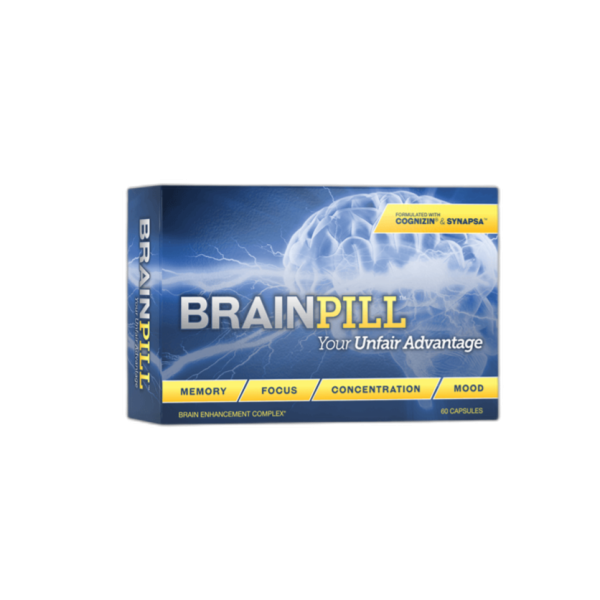 BrainPill: Natural Cognitive Enhancer for Memory and Focus | 60 Capsules