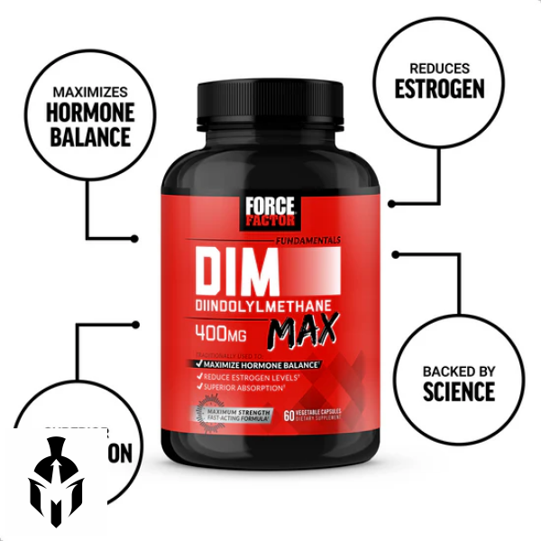 DIM Max 400mg | Premium Men's Hormone Support | Force Factor - 60 Capsules - Image 4