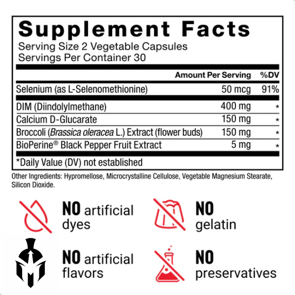 DIM Max 400mg | Premium Men's Hormone Support | Force Factor - 60 Capsules - Image 2
