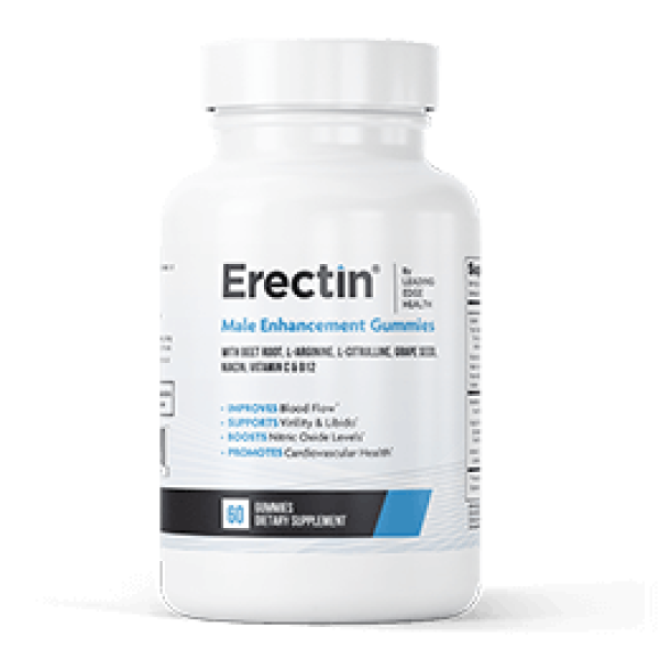 Erectin Fast-Acting Formula | Male Enhancement Gummies | 60 Gummies