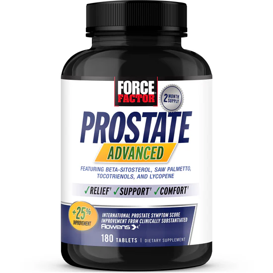 Force Factor Prostate Advanced: Complete Prostate Health Support | 180 Capsules