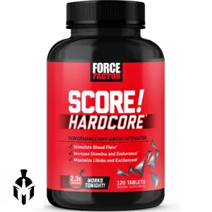 Force Factor SCORE! Hardcore: Ultimate Male Enhancement Formula | 120 Capsules