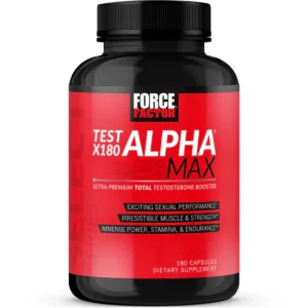 Test X180 Alpha Max: Ultra-Premium Total Testosterone Booster | 180 Tablets