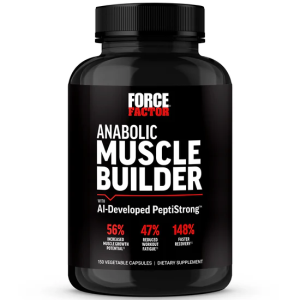 Anabolic Muscle Builder with PeptiStrong | ForceFactor - 150 Capsules