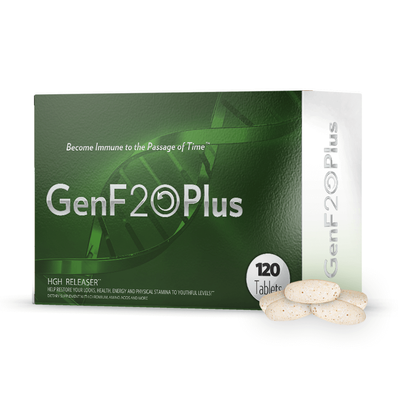 GenF20 Plus Natural Anti-Aging Formula | HGH Releaser Supplement | 120 Tablets