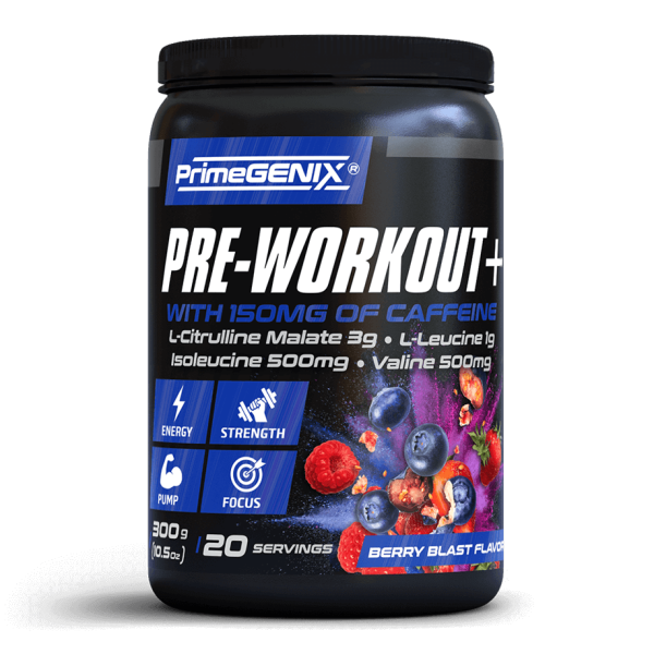 Advanced Pre-Workout Formula | PrimeGENIX PreWorkout+ Performance | 30 Serving