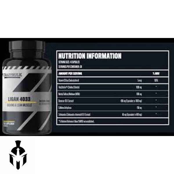 CrazyBulk LIGAN 4033 | Natural Anabolic Muscle Growth Support | 120 Capsules - Image 2